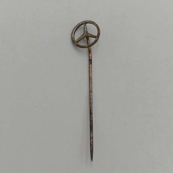 Vintage silver Mercedes-Benz stick pin badge