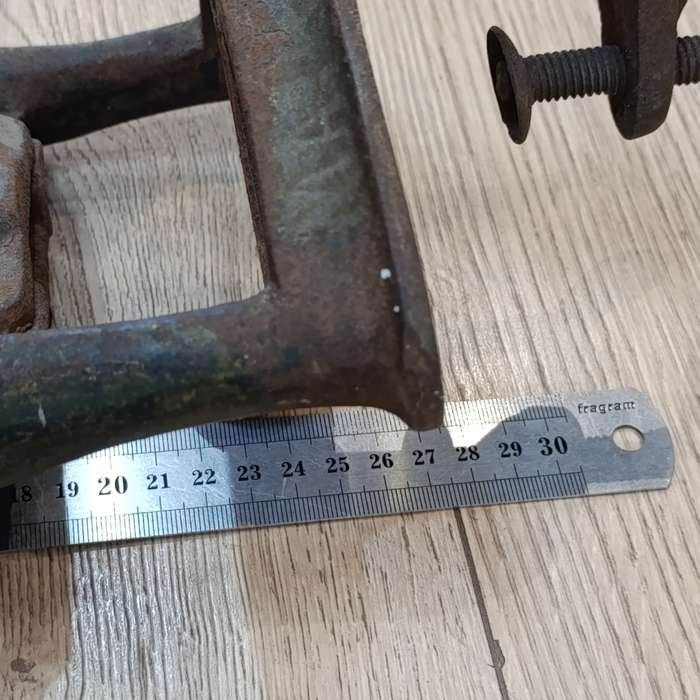 Vintage Lovelock No.4 coffee grinder - wall mount footpiece broken