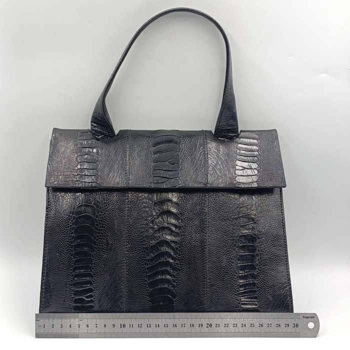 Vintage leather craft of distinction Cape Town crocodile Black leather handbag and purse