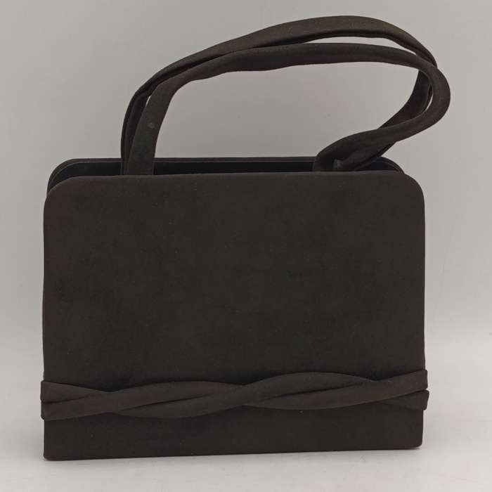 Evening bag made in Spain with mirror and diamante clips very good condition colour - Black