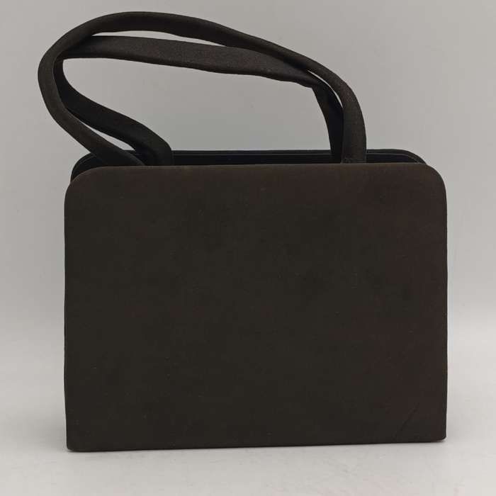 Evening bag made in Spain with mirror and diamante clips very good condition colour - Black