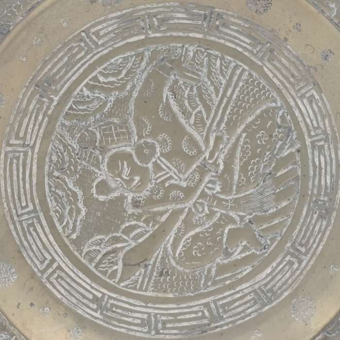 Chinese dragon Brass plate