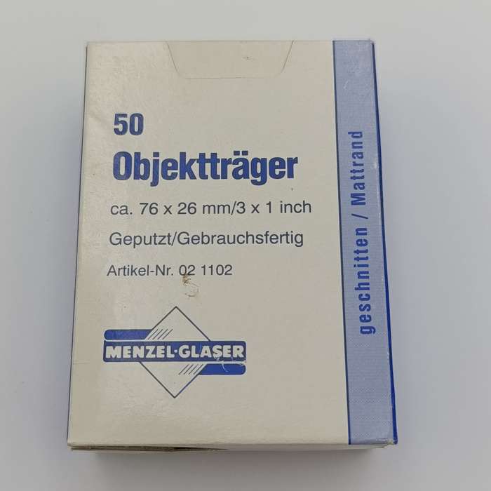 Menzel-Glaser pack of 50 glass microscope slides