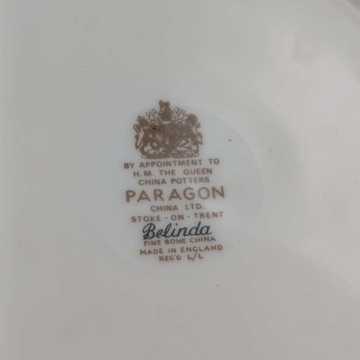 Vintage Paragon Belinda porcelain trio