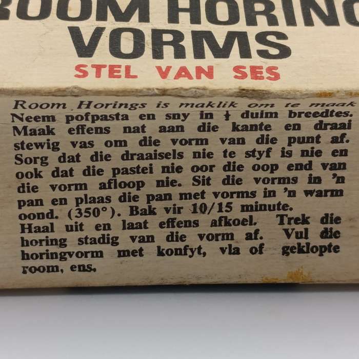 Lot of 2 sets of six Krost Cream Horn Shapes in boxes