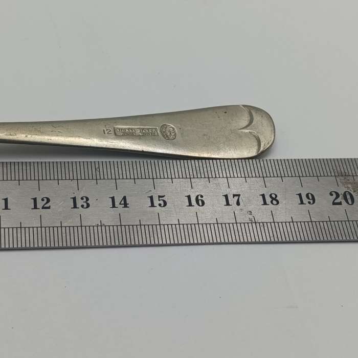 Set of 6 vintage Nickel silver spoons