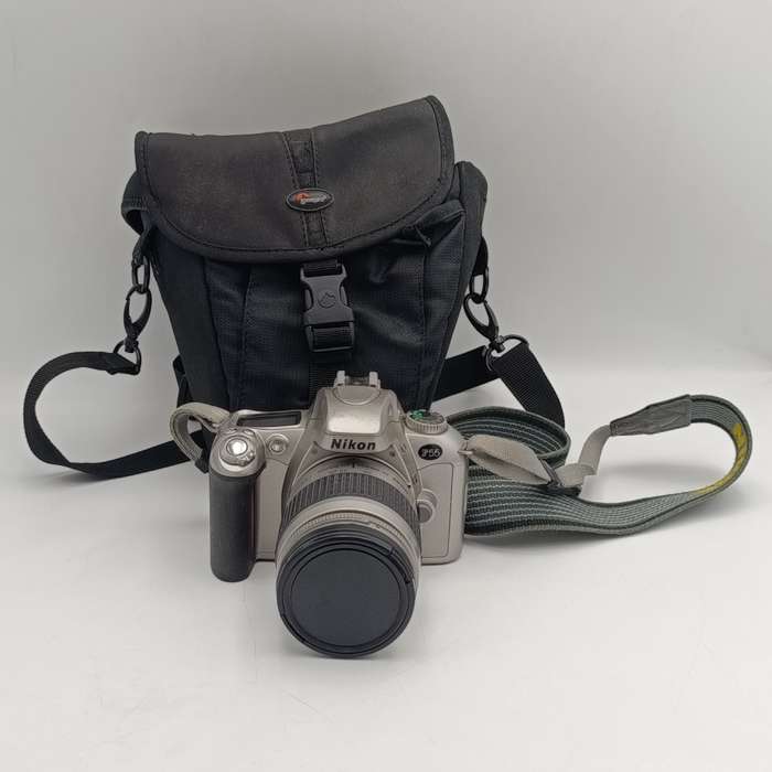 Nikon F22 camera with 28-80mm 1:3.3-56 lens in camera bag