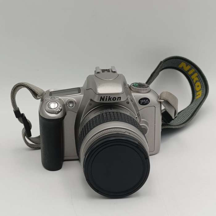 Nikon F22 camera with 28-80mm 1:3.3-56 lens in camera bag