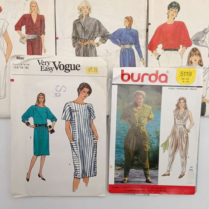 Lot of 11 Vintage clothing patterns