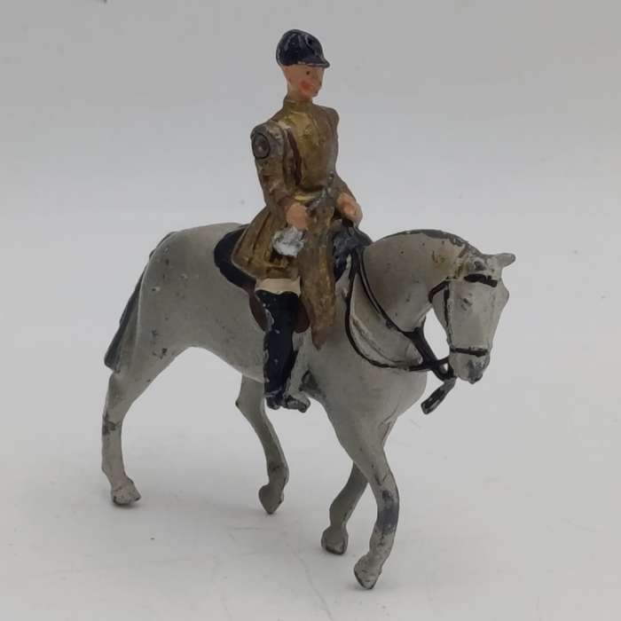 Britains Ltd Band of the Household Life Guards trumpeter on horse lead soldier