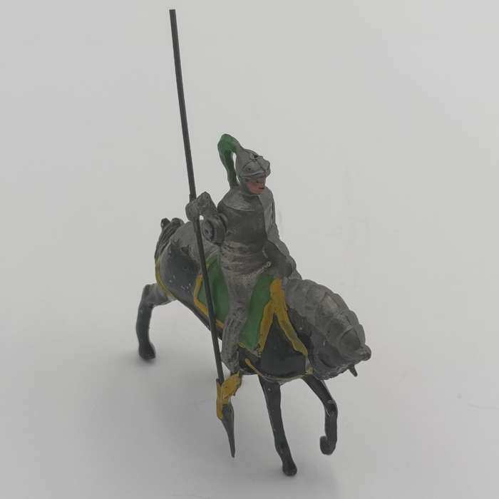 Vintage lead soldier knight on horse