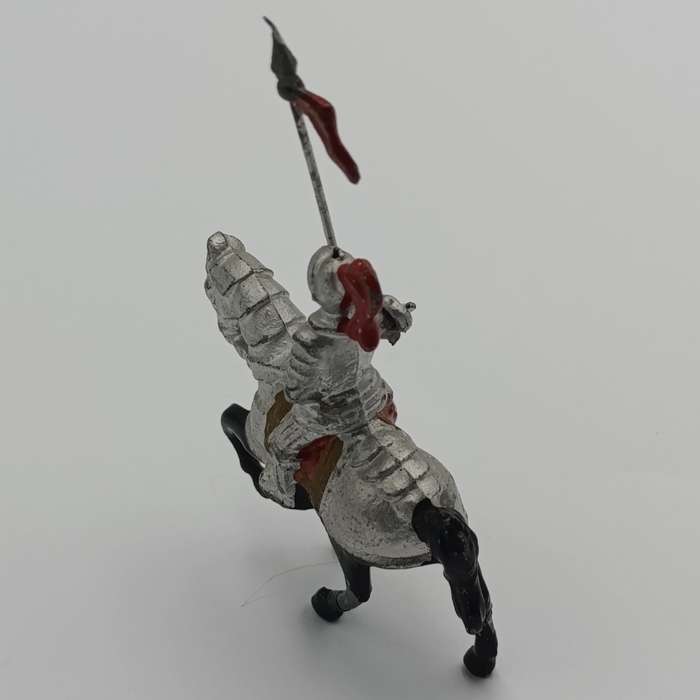 Vintage lead soldier knight on horse