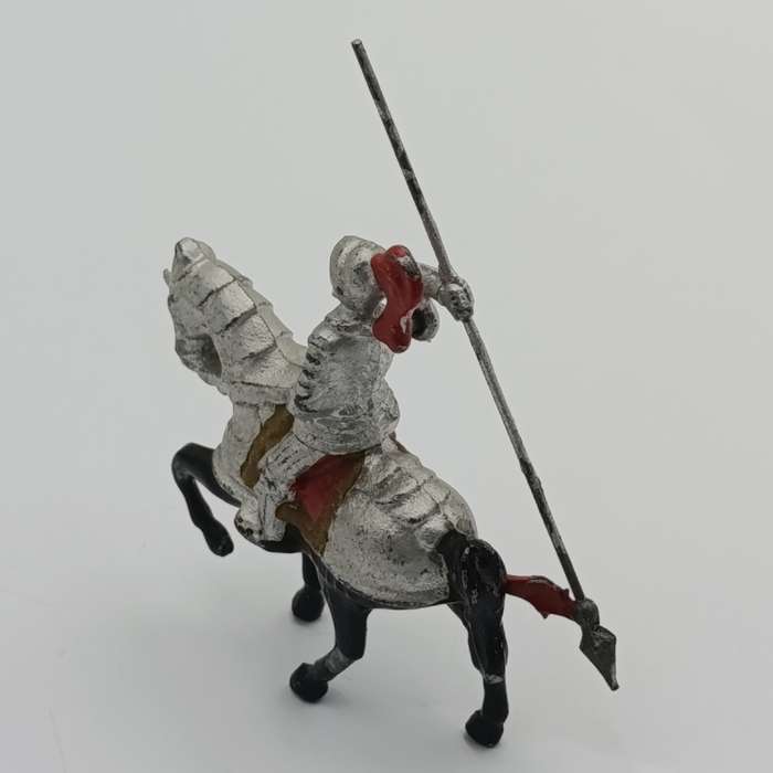 Vintage lead soldier knight on horse