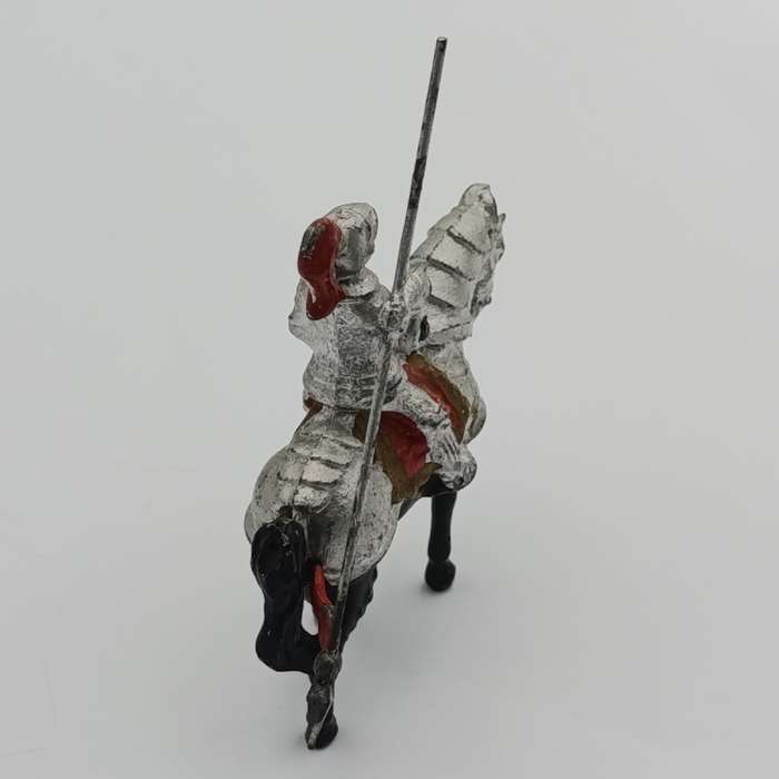 Vintage lead soldier knight on horse