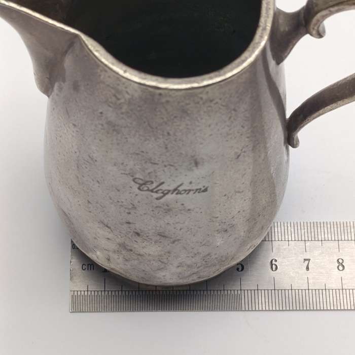 Antique Cleghorn's hotelware silver plated milk jug