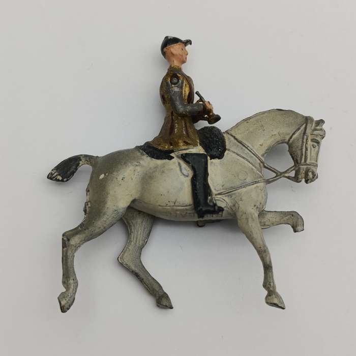 Lot of 4 vintage Britains Ltd cavalry lead soldiers - damaged
