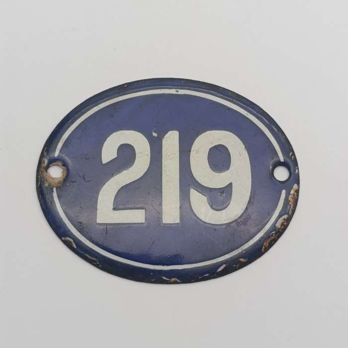 One of the old district 6 house numbers - no 219