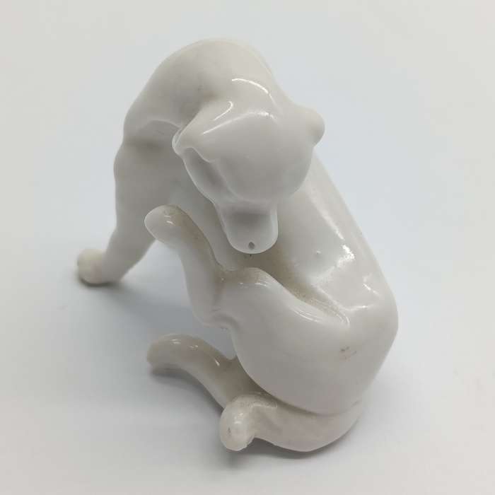 Antique Chinese White porcelain pair of dogs Blanc de Chine Oriental Dog figurine Statue ornaments