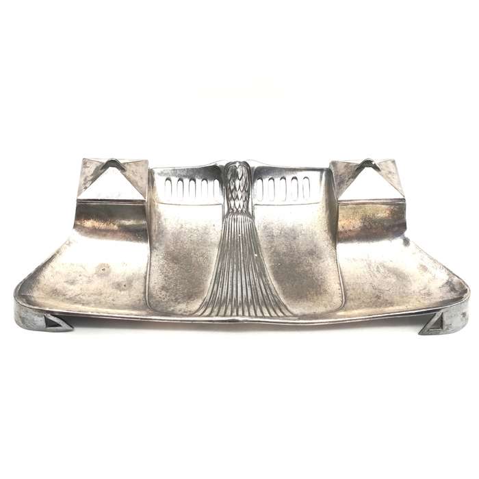Antique silver-plate writing stand hallmarked WMF - no ink pots