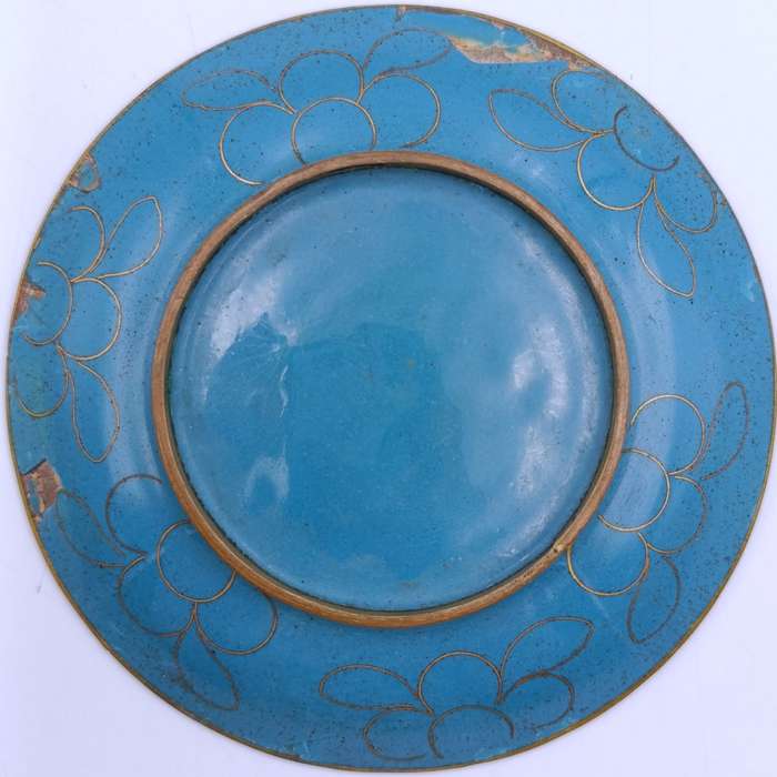 Vintage Cloisonne Sweets dish - some chips at bottom