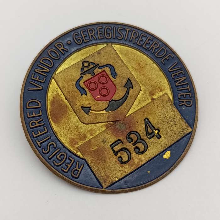 Vintage Cape Town registered Vendor #534 badge