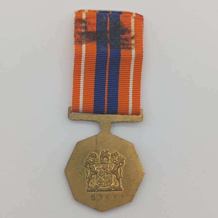 SADF Pro Patria medal - #163613 - fixed type