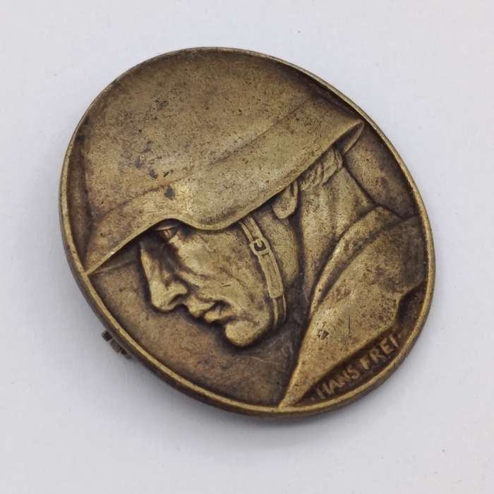 WW1 Swiss soldier donation badge - no pin