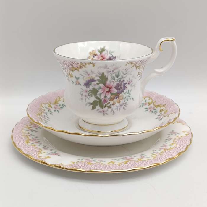 Vintage Royal Albert serenity porcelain trio