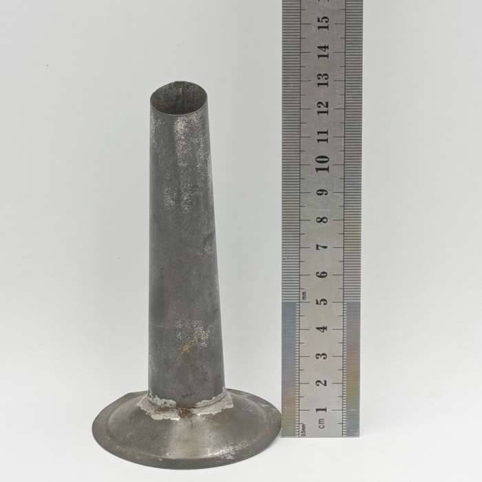 Vintage sausage stuffer spout for meat mincer - diameter 70mm