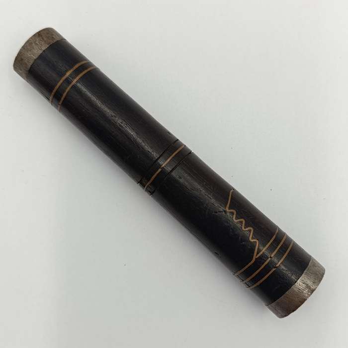 Antique wood with brass inlay dagger
