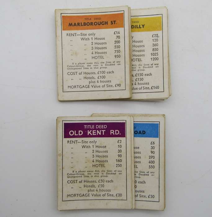 Vintage Monopoly set in Original box - almost complete