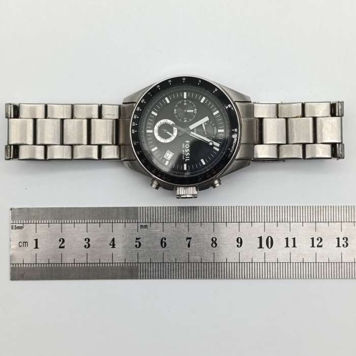 Fossil Decker mens chronograph quartz watch - working