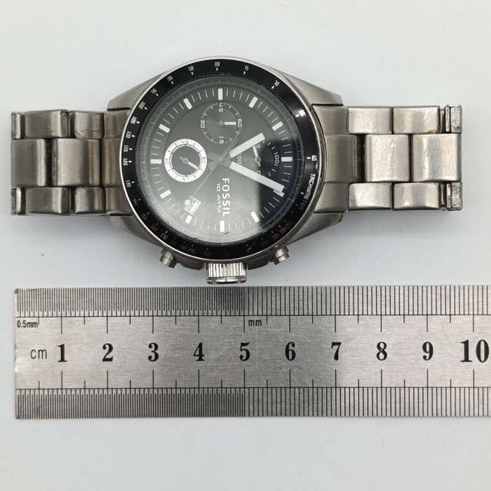 Fossil Decker mens chronograph quartz watch - working