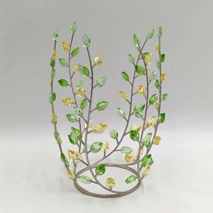 Swarovski Jonquil  Leaves Vase - designed by Yasmine Hurel - in box