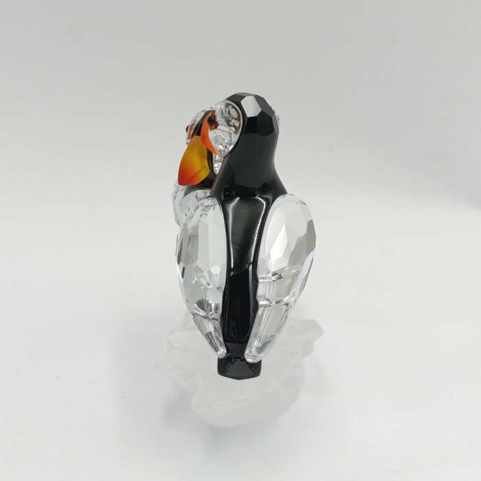 Swarovski silver crystal Puffin birds #008 figurine in box