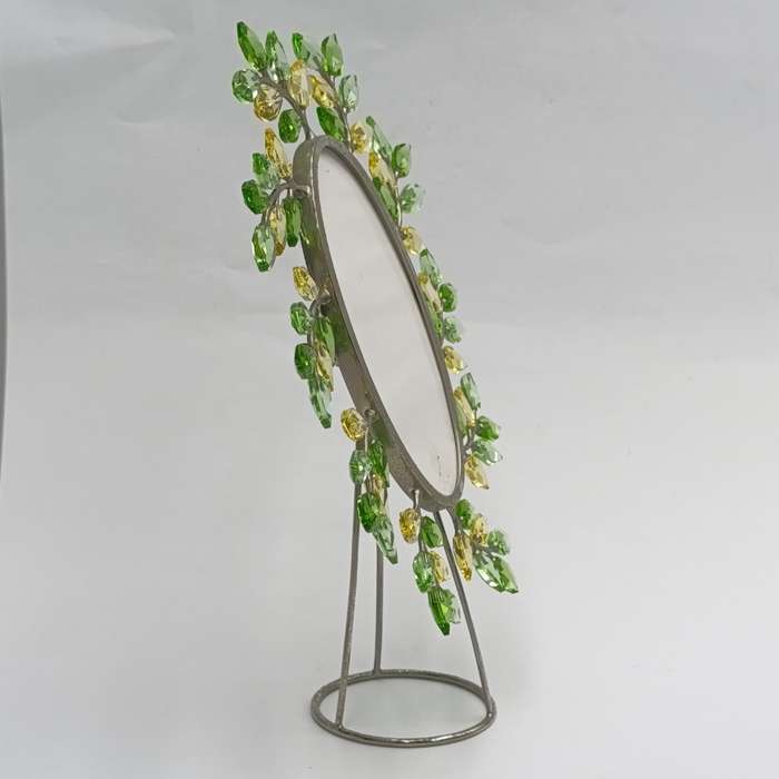 Swarovski Oval picture frame with Yasmine Hurel leaf design - in box