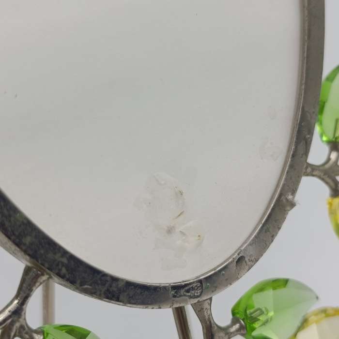 Swarovski Oval picture frame with Yasmine Hurel leaf design - in box
