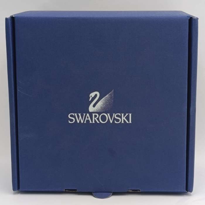 Swarovski Crystal Tea Light candle holder with Yasmine Hurel leaf design - in box