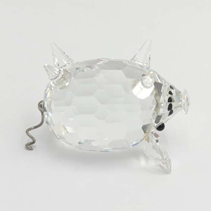 Swarovski silver crystal Mini Pig figurine #7638 in box
