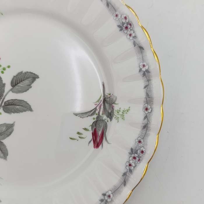 Vintage Royal Stafford "Roses to Remember" pattern porcelain trio