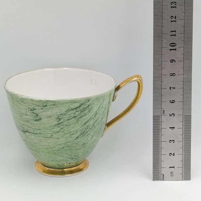 Vintage Royal Albert Gossamer pattern Porcelain trio - green