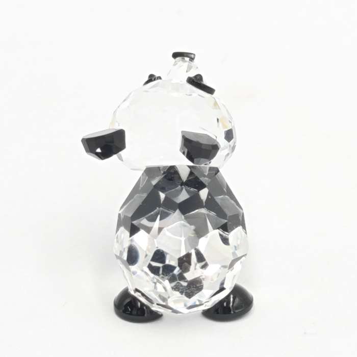 Swarovski silver crystal mini Panda figurine in box