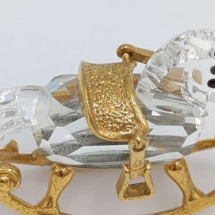 Swarovski crystal memories rocking horse figurine in box