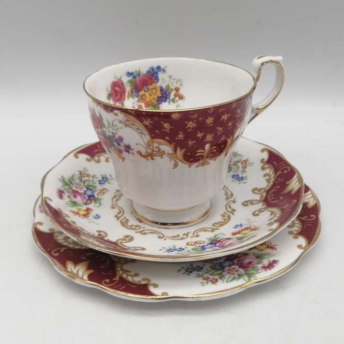 Royal Albert Canterbury pattern porcelain trio