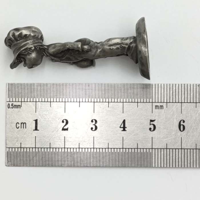 Vintage Little Gallery fine pewter Christmas carols boy and girl
