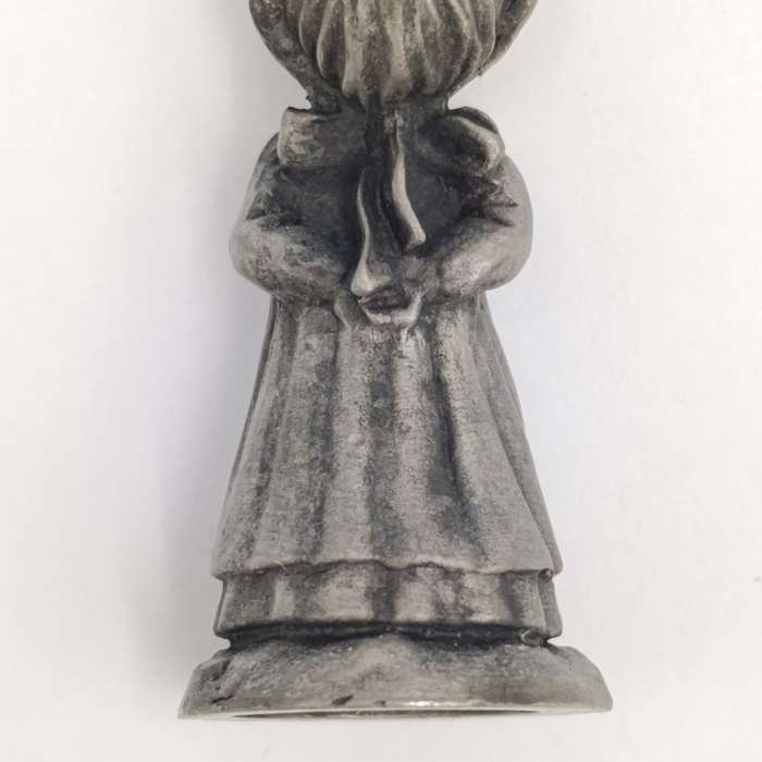 Vintage Little Gallery fine pewter Christmas carols boy and girl