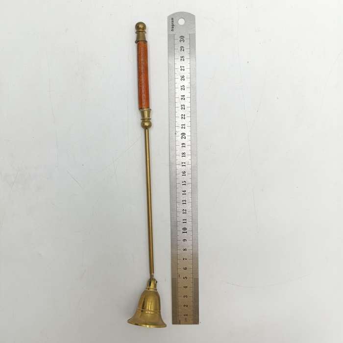 Vintage brass candle snuffer