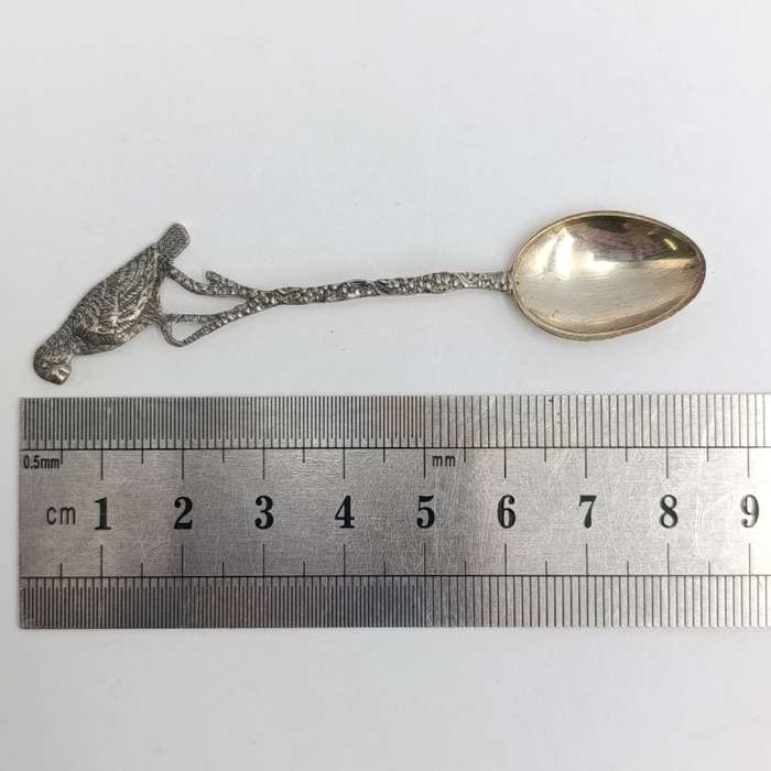 Set of 6 vintage 835 Brasilian silver coffee spoons - weighs 28,7 grams