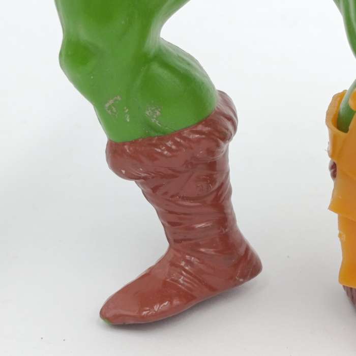 Vintage Masters of the Universe Man-at-Arms figurine with weapons and accessories