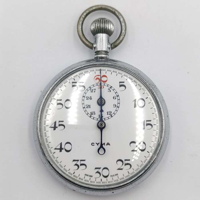 Vintage Cyma mechanical stopwatch - Fish Hoek Municipality - working